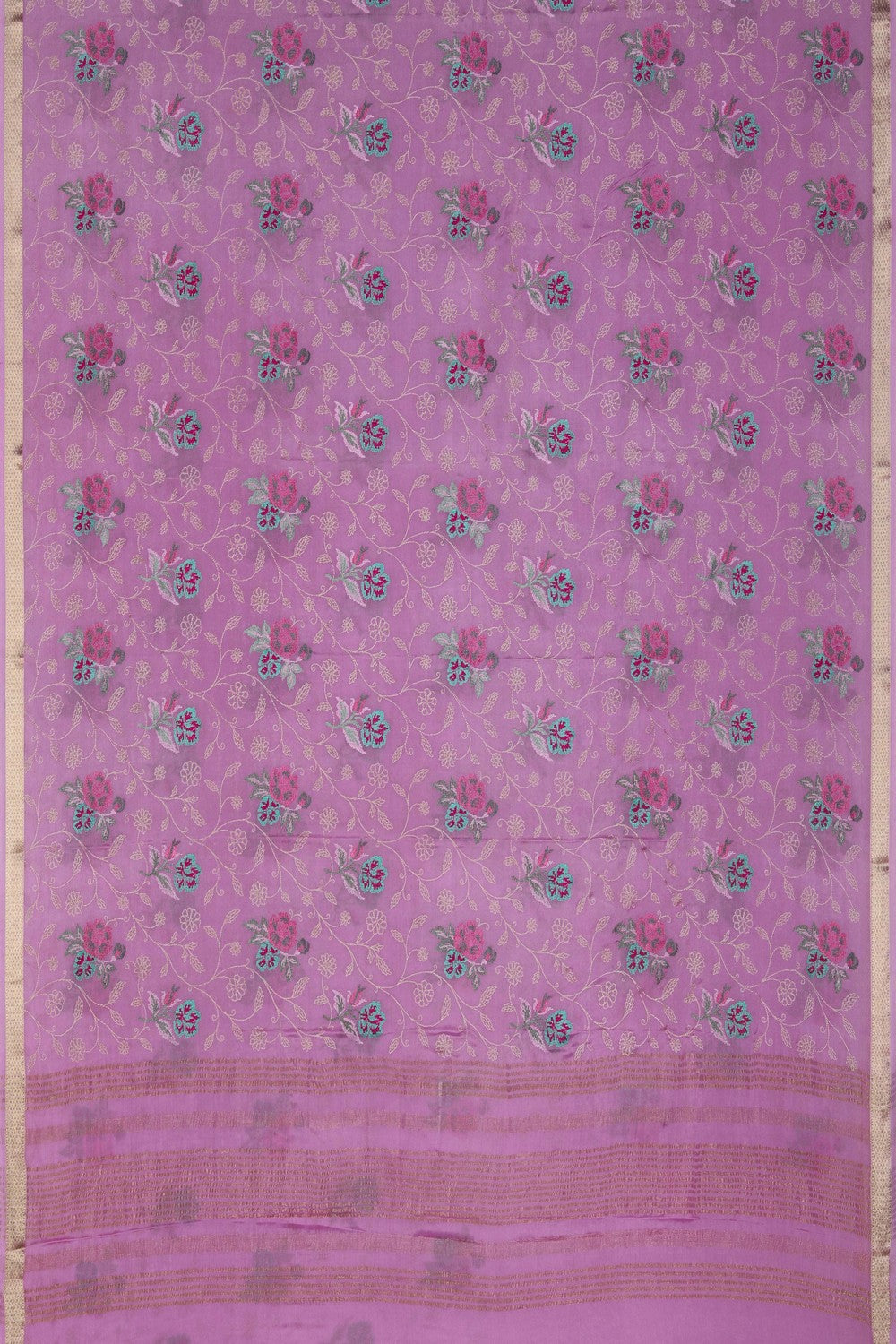 Image of A Beautiful Crepe Embroidery Saree