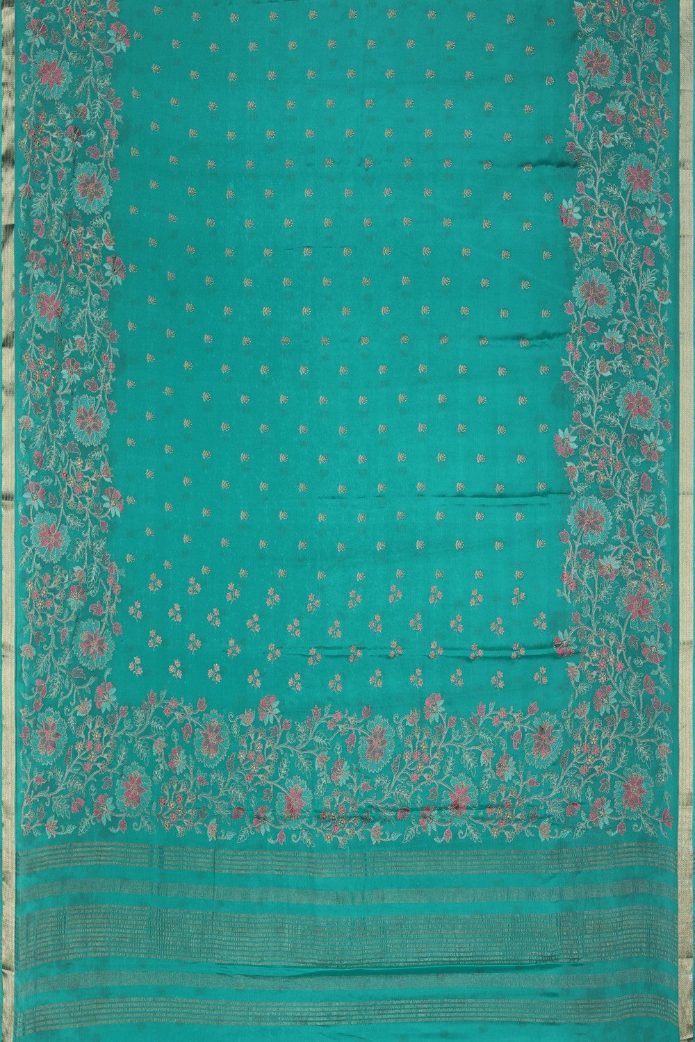 Image of A Beautiful Crepe Embroidery Saree