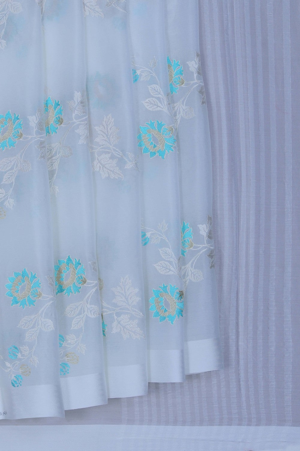 Image of A Beautiful Crepe Embroidery Saree