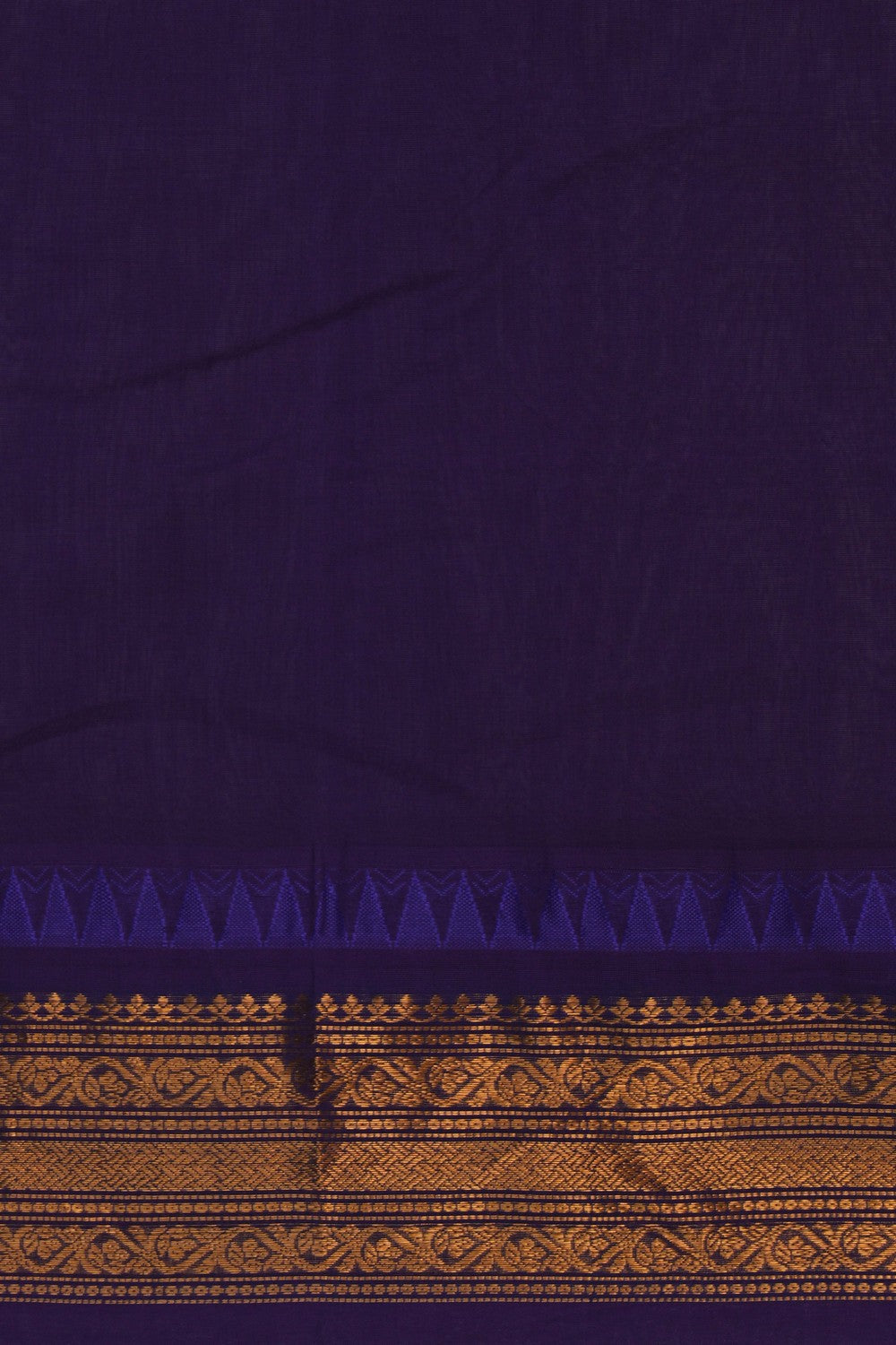 Image of Gadwal Cotton Green Saree