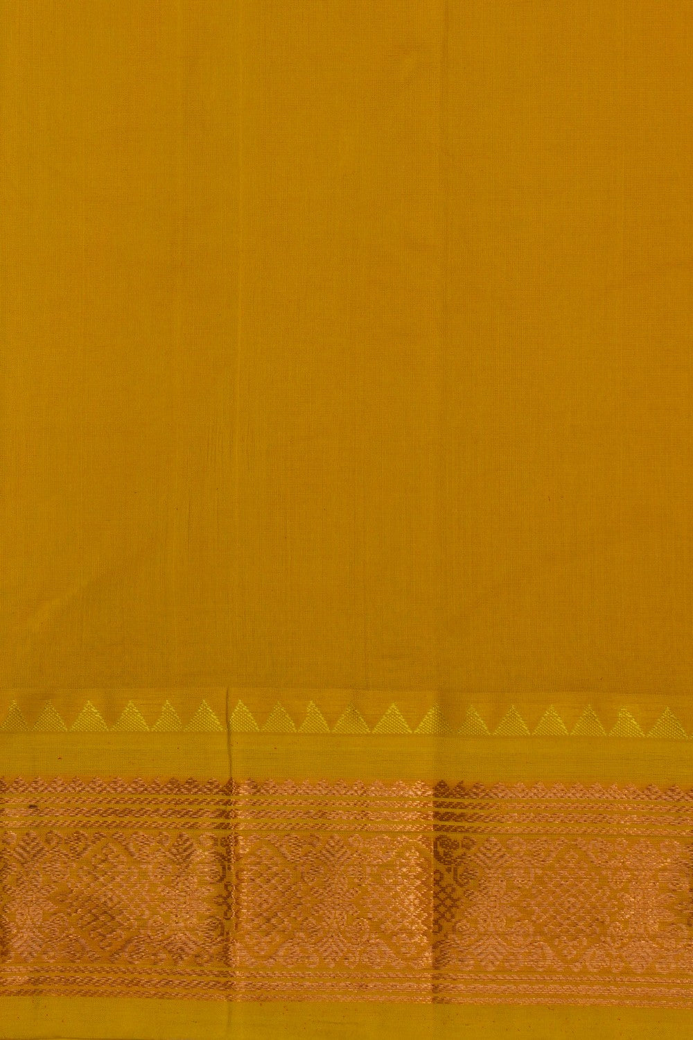 Image of Gadwal Cotton Orange Saree