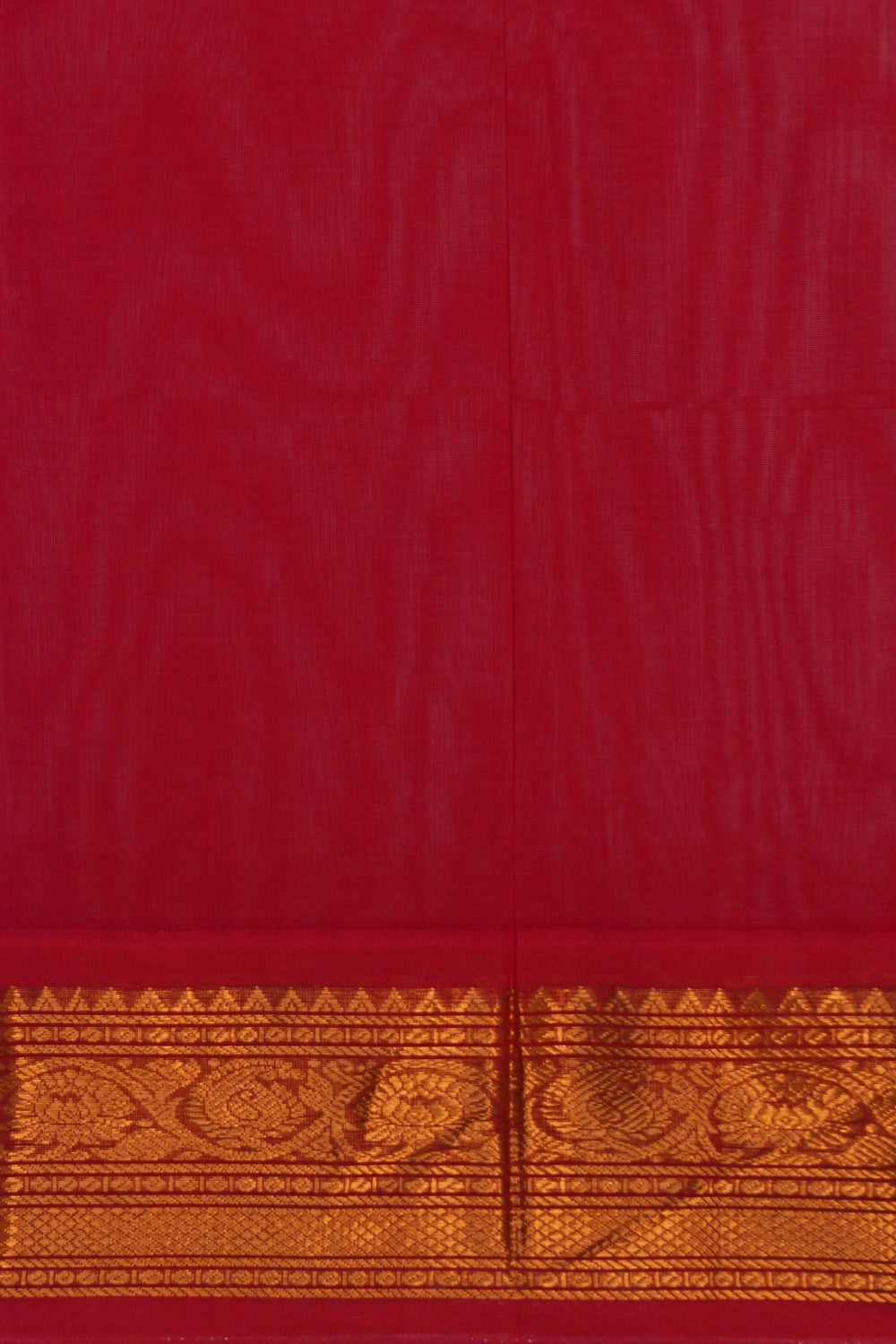 Image of Gadwal Cotton White Saree