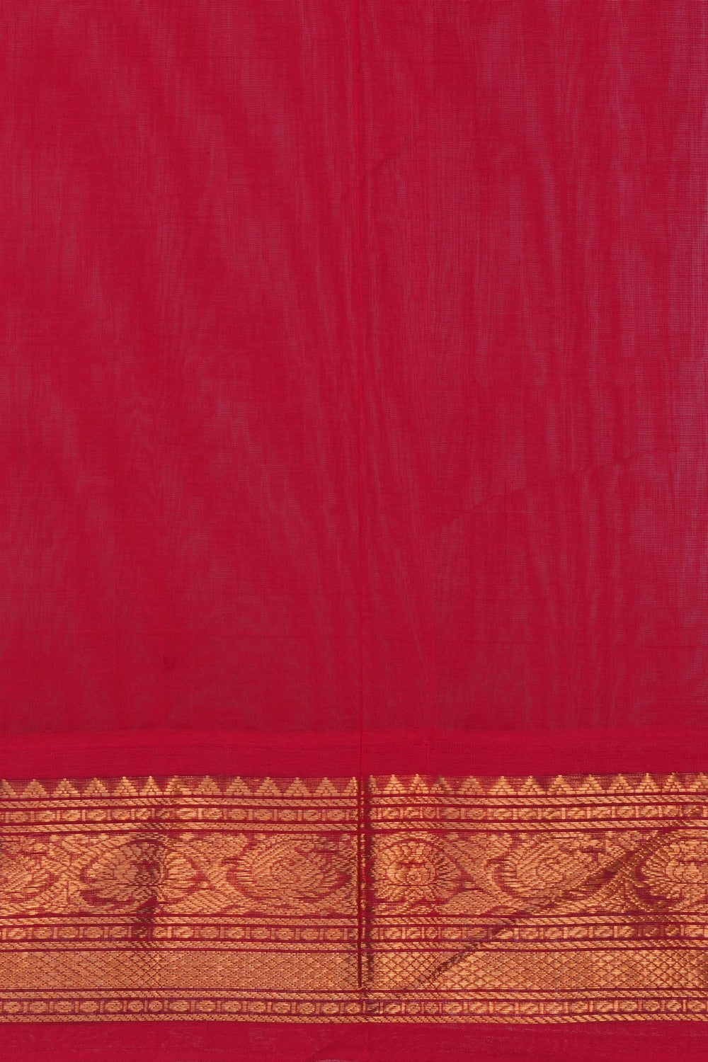 Image of Gadwal Cotton Blue Saree