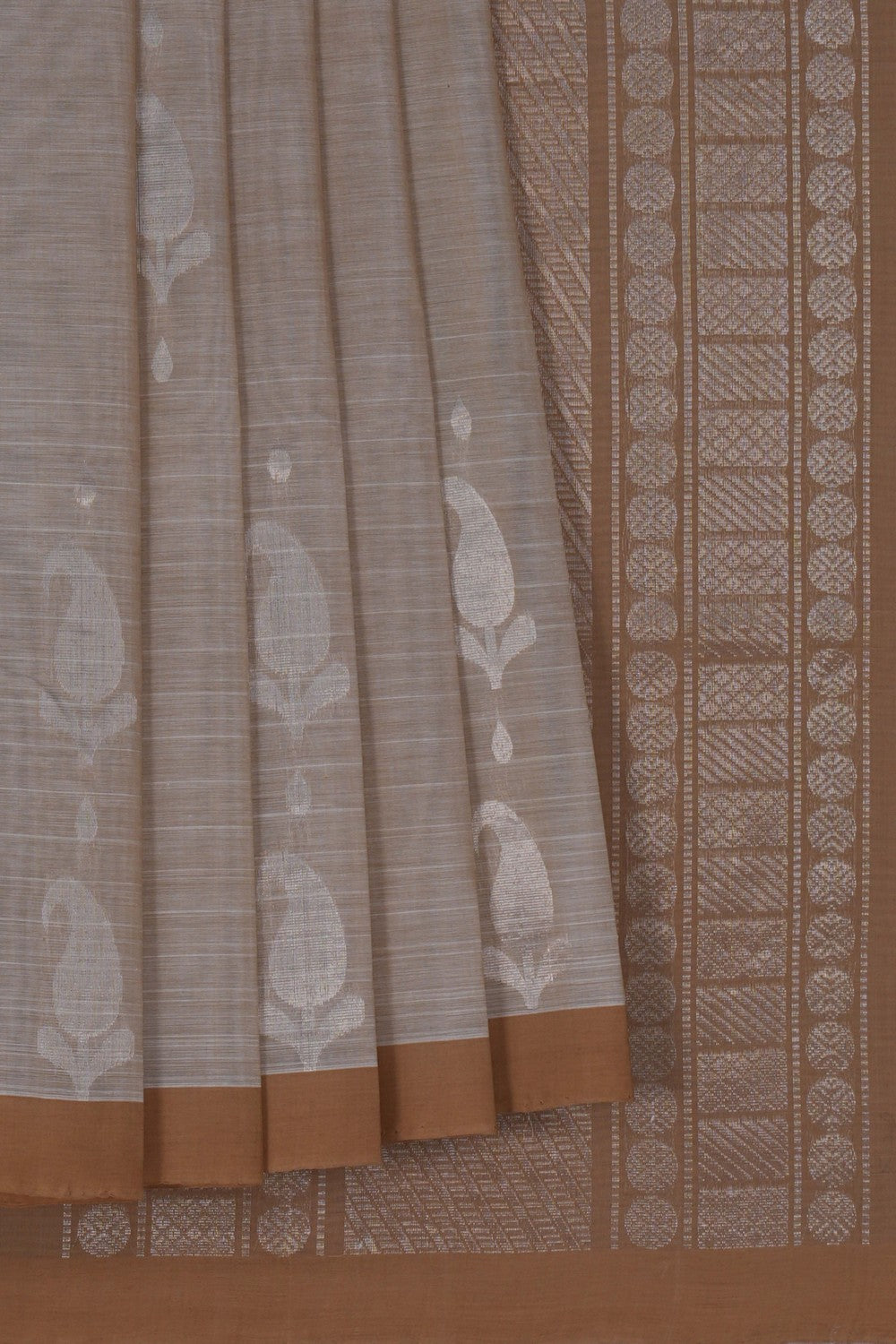 Image of Kanchi Cotton Off-White Saree