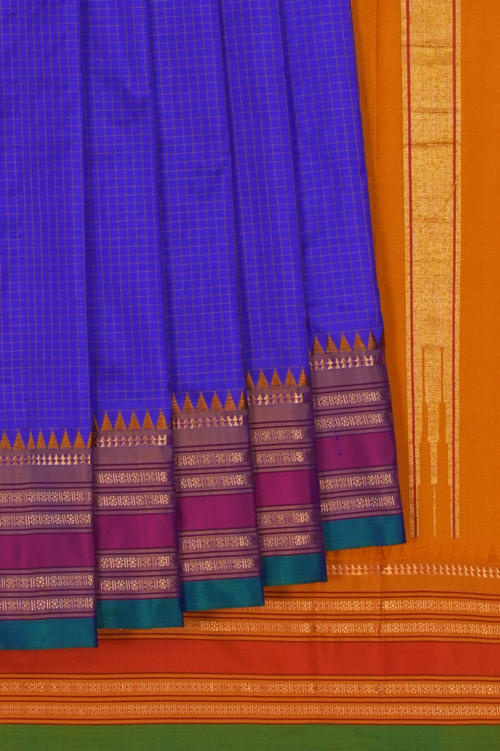 Image of Narayanpet Silk Purple Saree