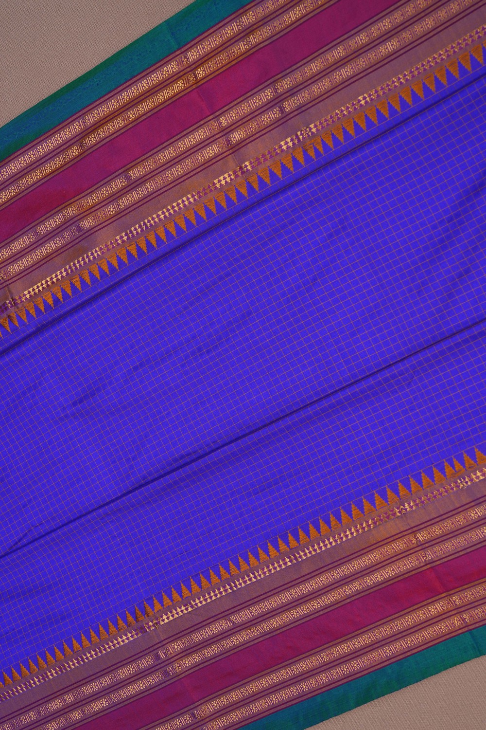 Image of Narayanpet Silk Purple Saree