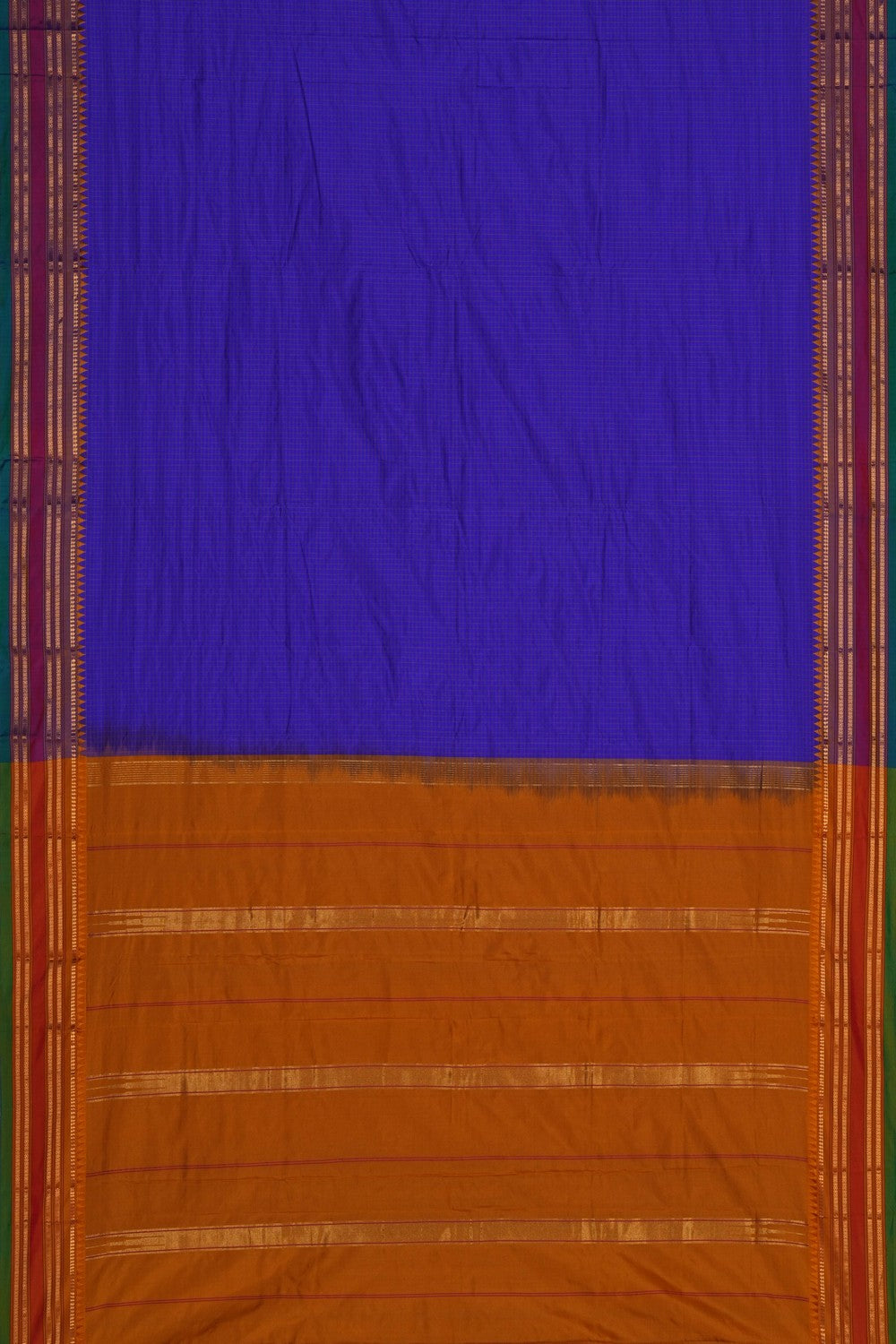 Image of Narayanpet Silk Purple Saree