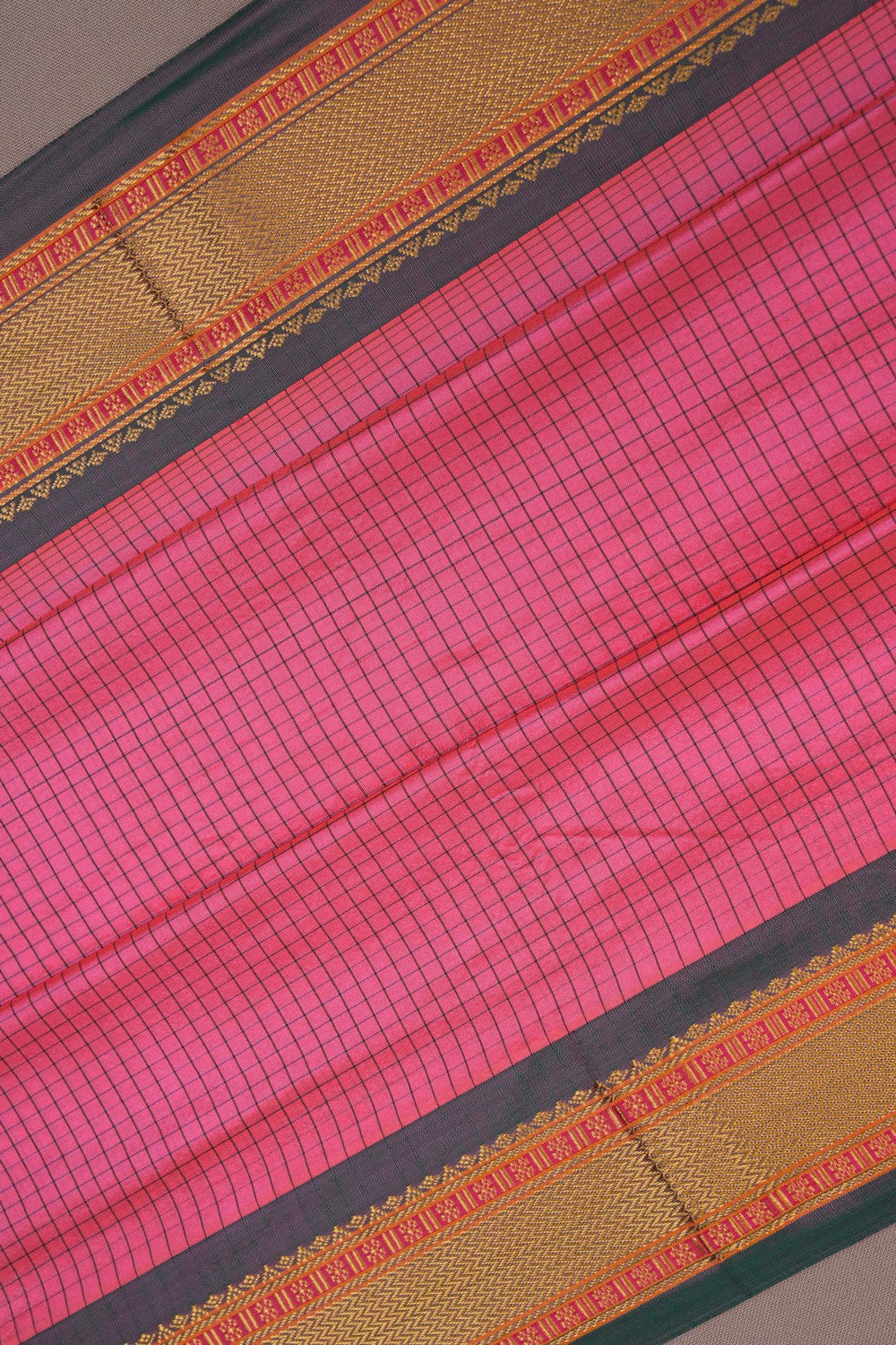 Image of Narayanpet Silk Pink Saree