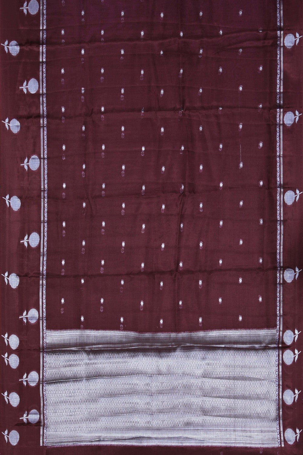 Image of Kota Silk Maroon Saree