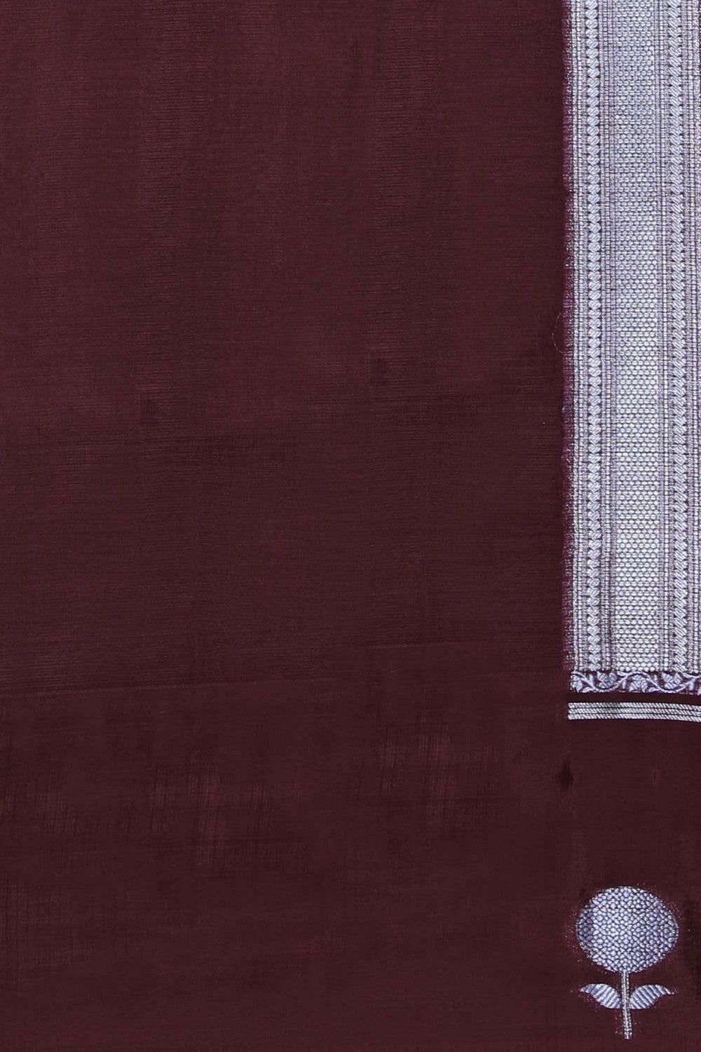 Image of Kota Silk Maroon Saree