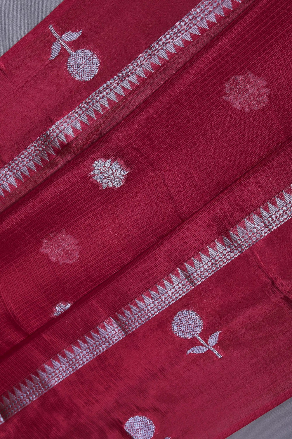Image of Kota Silk Red Saree