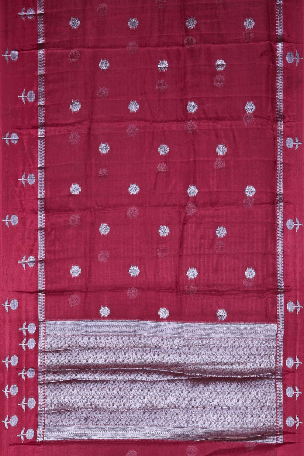 Image of Kota Silk Red Saree