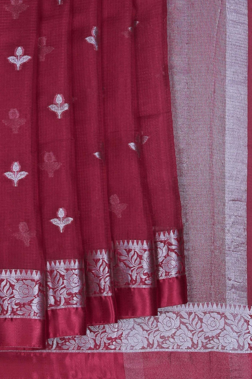 Image of Kota Silk Red Saree