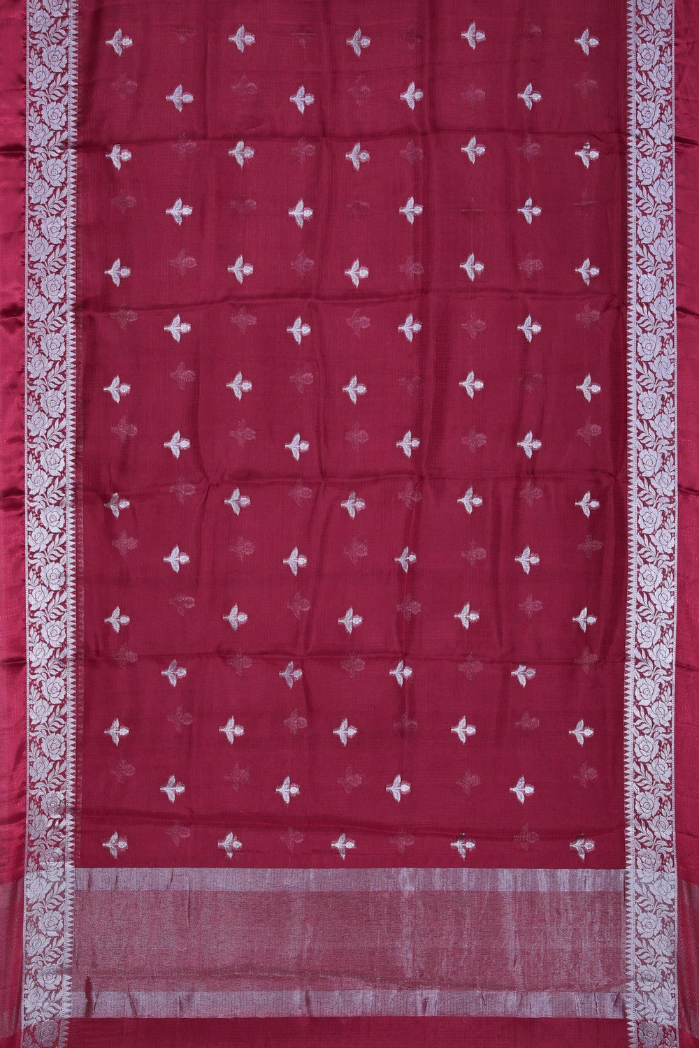 Image of Kota Silk Red Saree