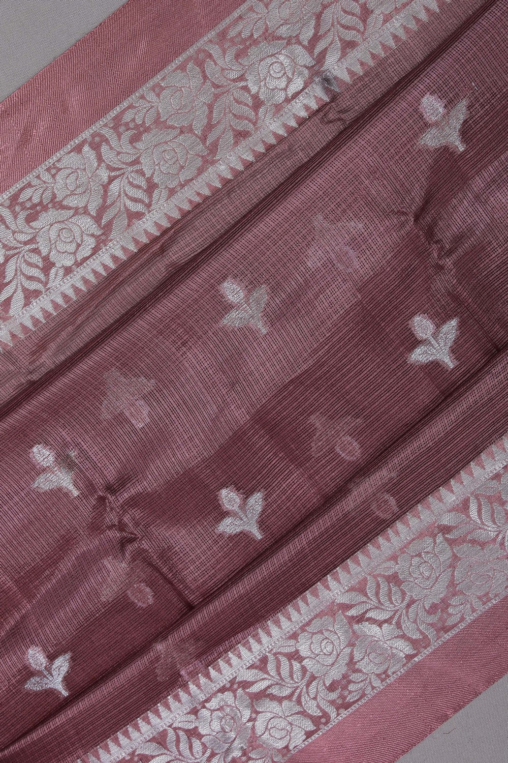 Image of Kota Silk Onion-Pink Saree