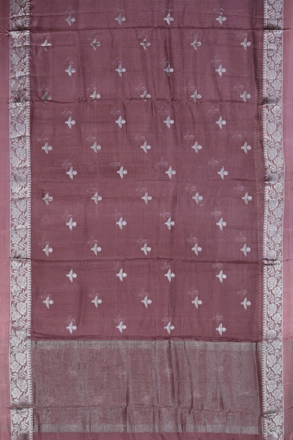 Image of Kota Silk Onion-Pink Saree