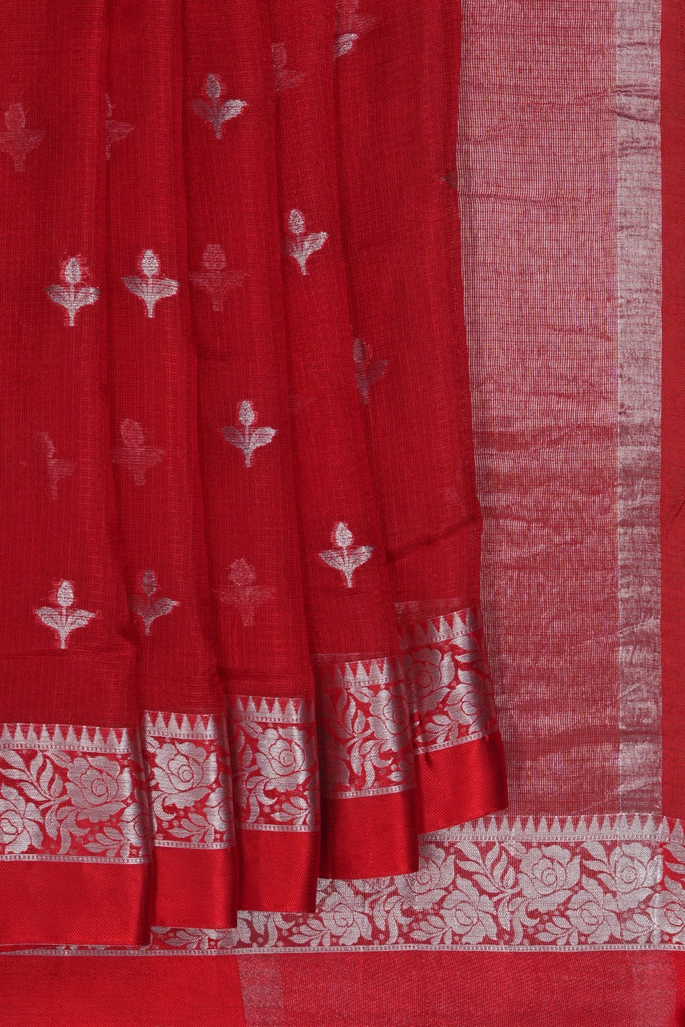 Image of Kota Silk Red Saree