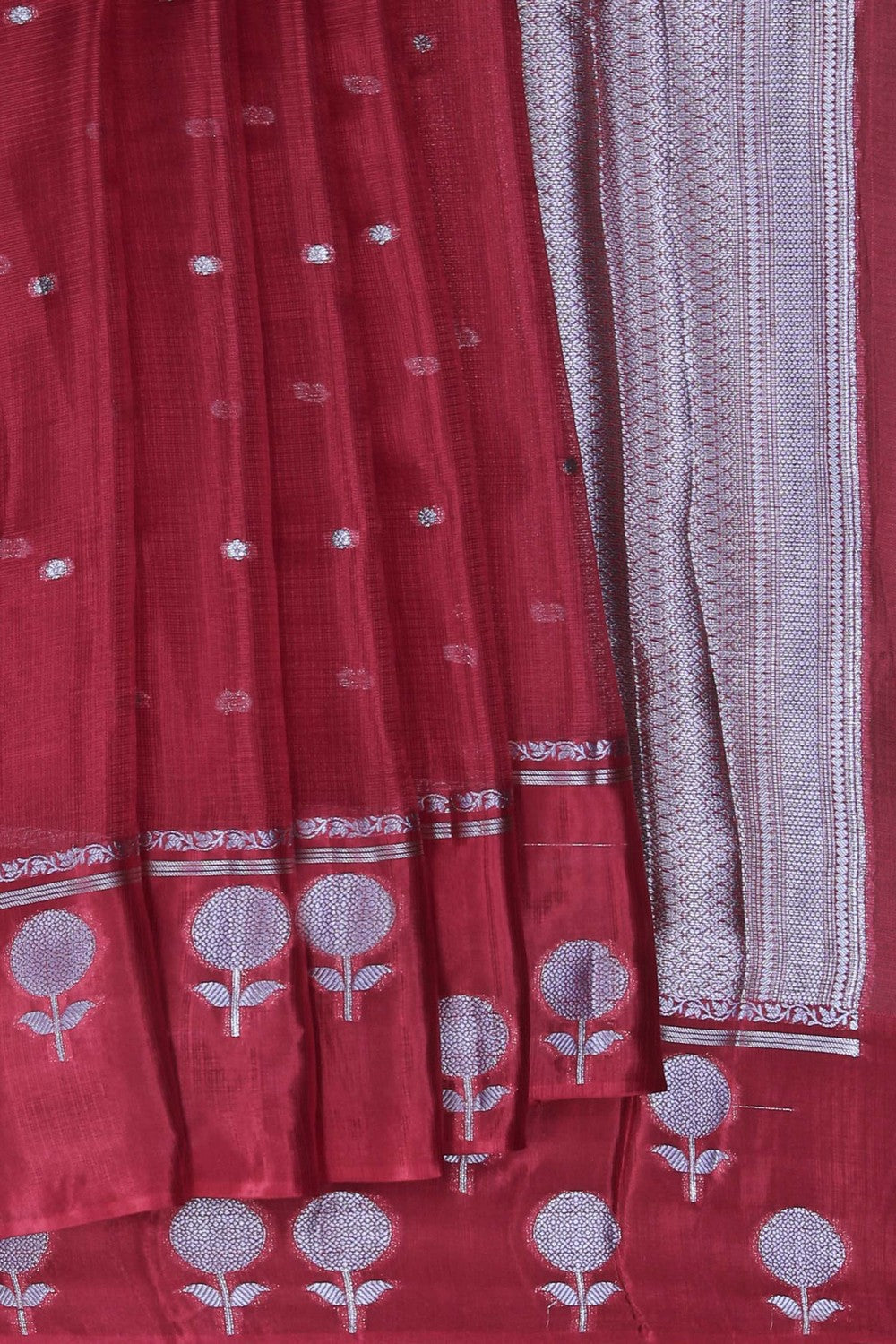 Image of Kota Silk Red Saree