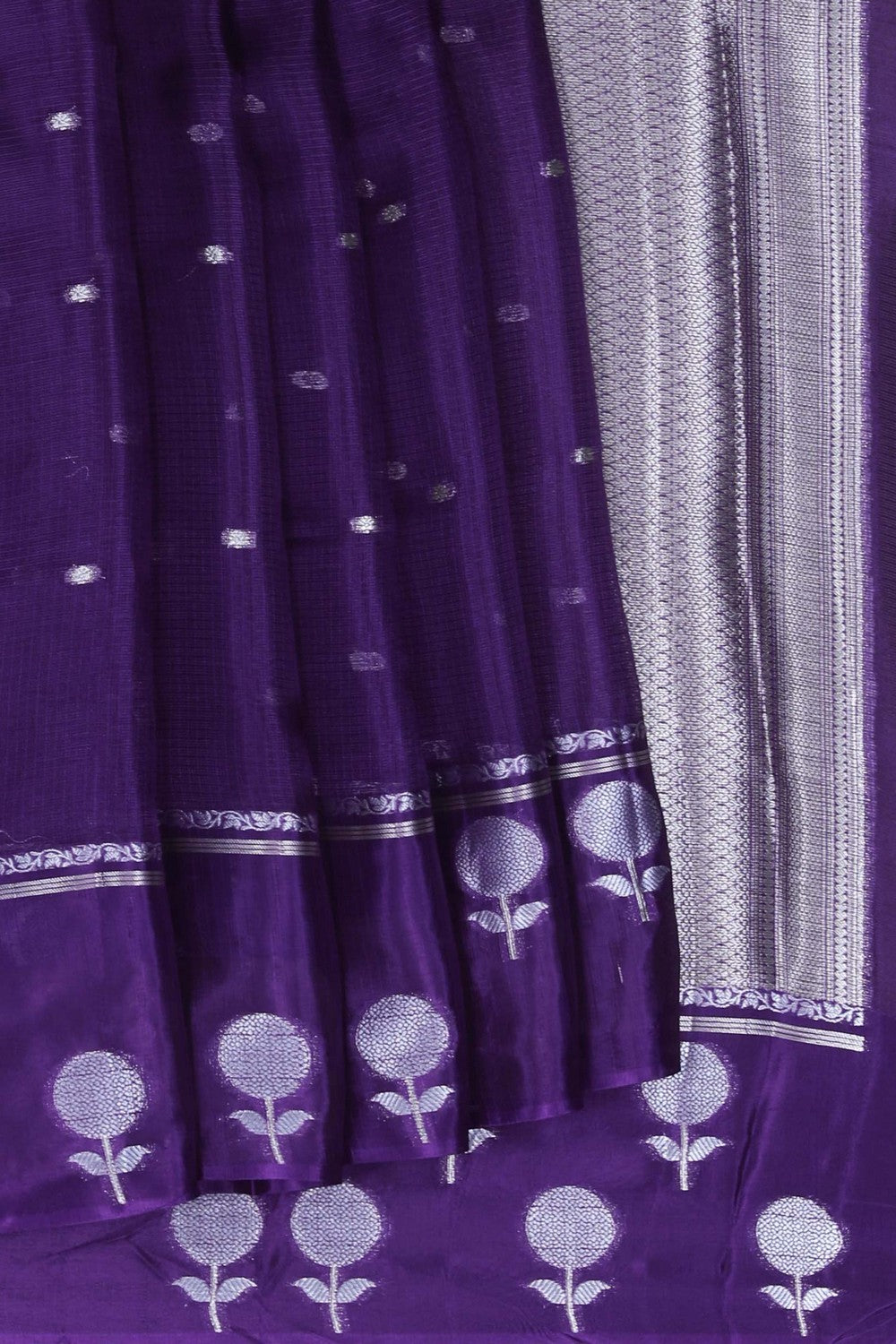 Image of Kota Silk Purple Saree