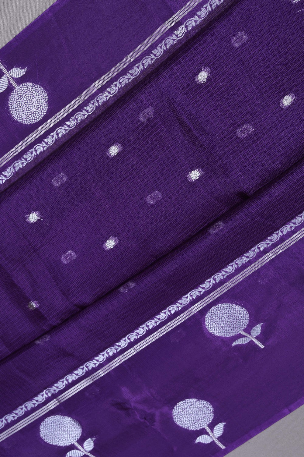 Image of Kota Silk Purple Saree