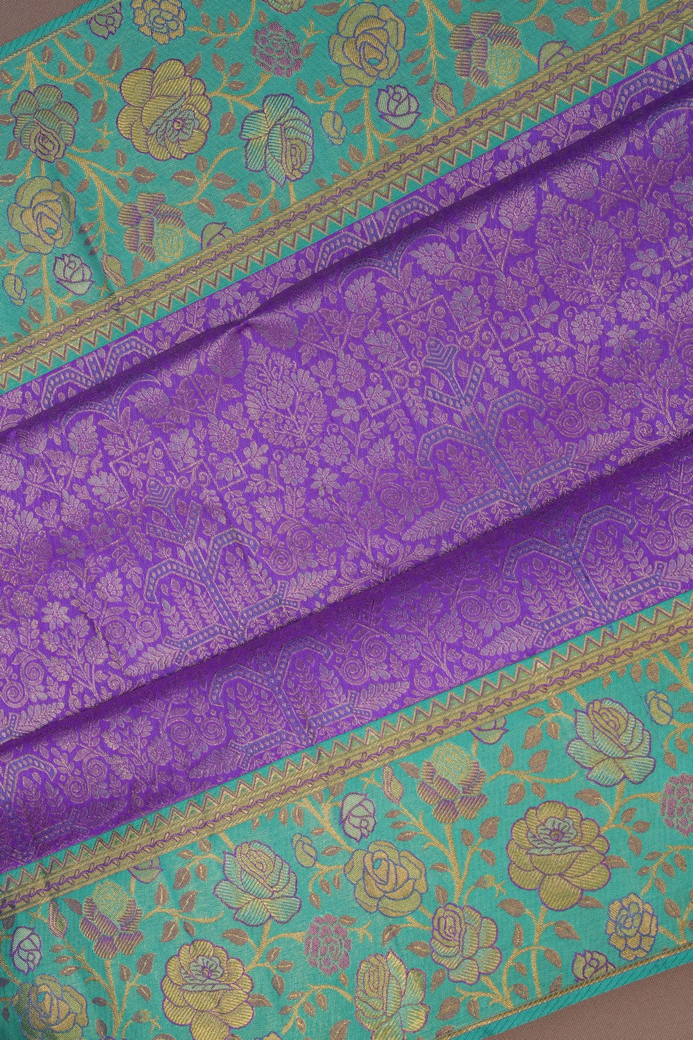 Image of Kanchipattu Brocade Purple Saree