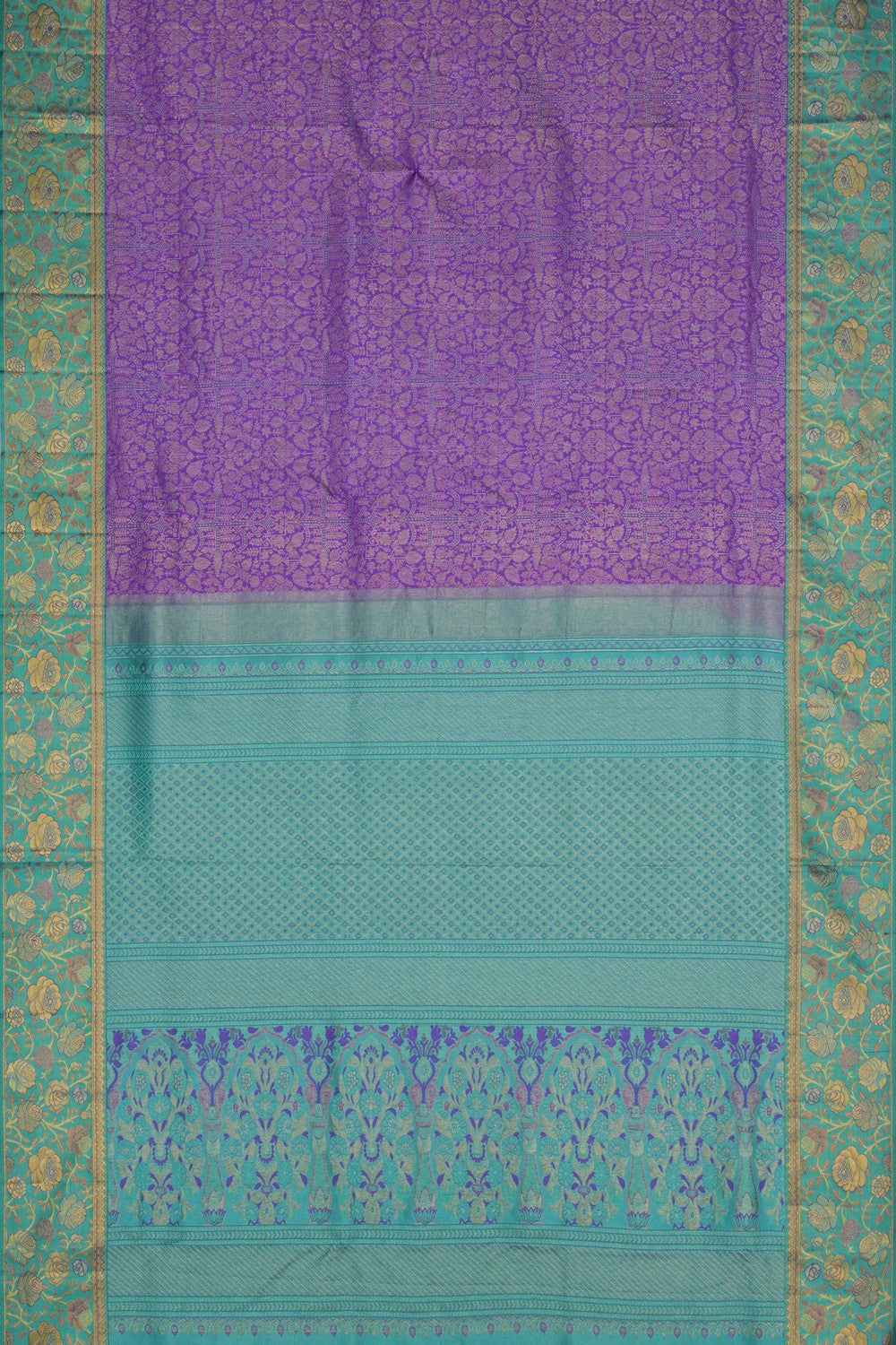 Image of Kanchipattu Brocade Purple Saree