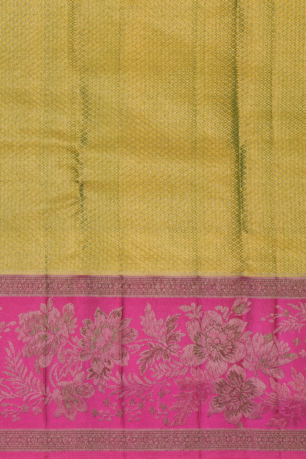 Image of Kanchipattu Tissue Green Saree