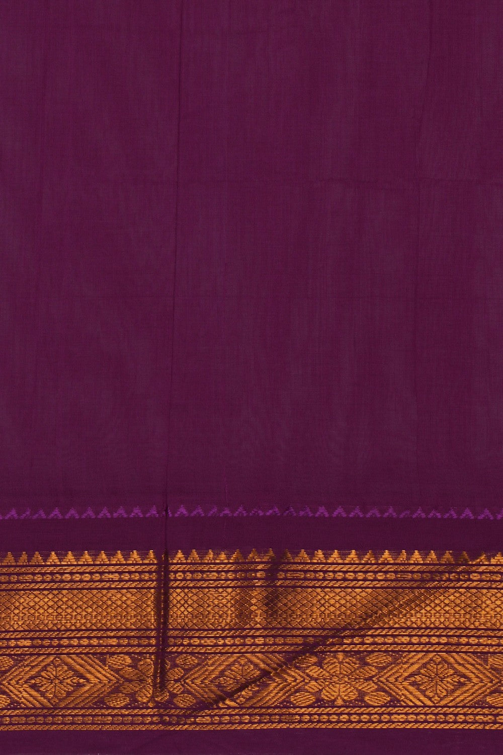 Image of Gadwal Cotton Grey Saree