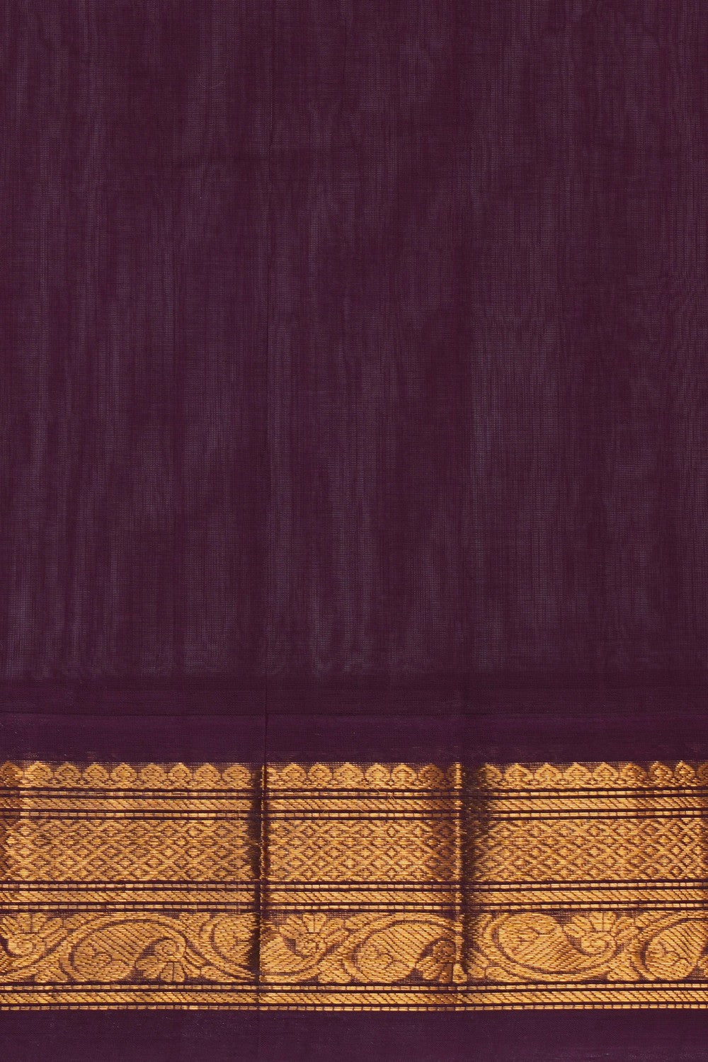 Image of Gadwal Cotton Orange Saree