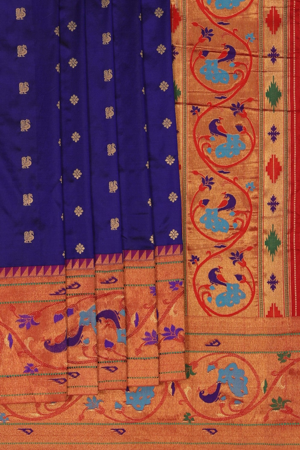 Image of Paithani Silk Purple Saree