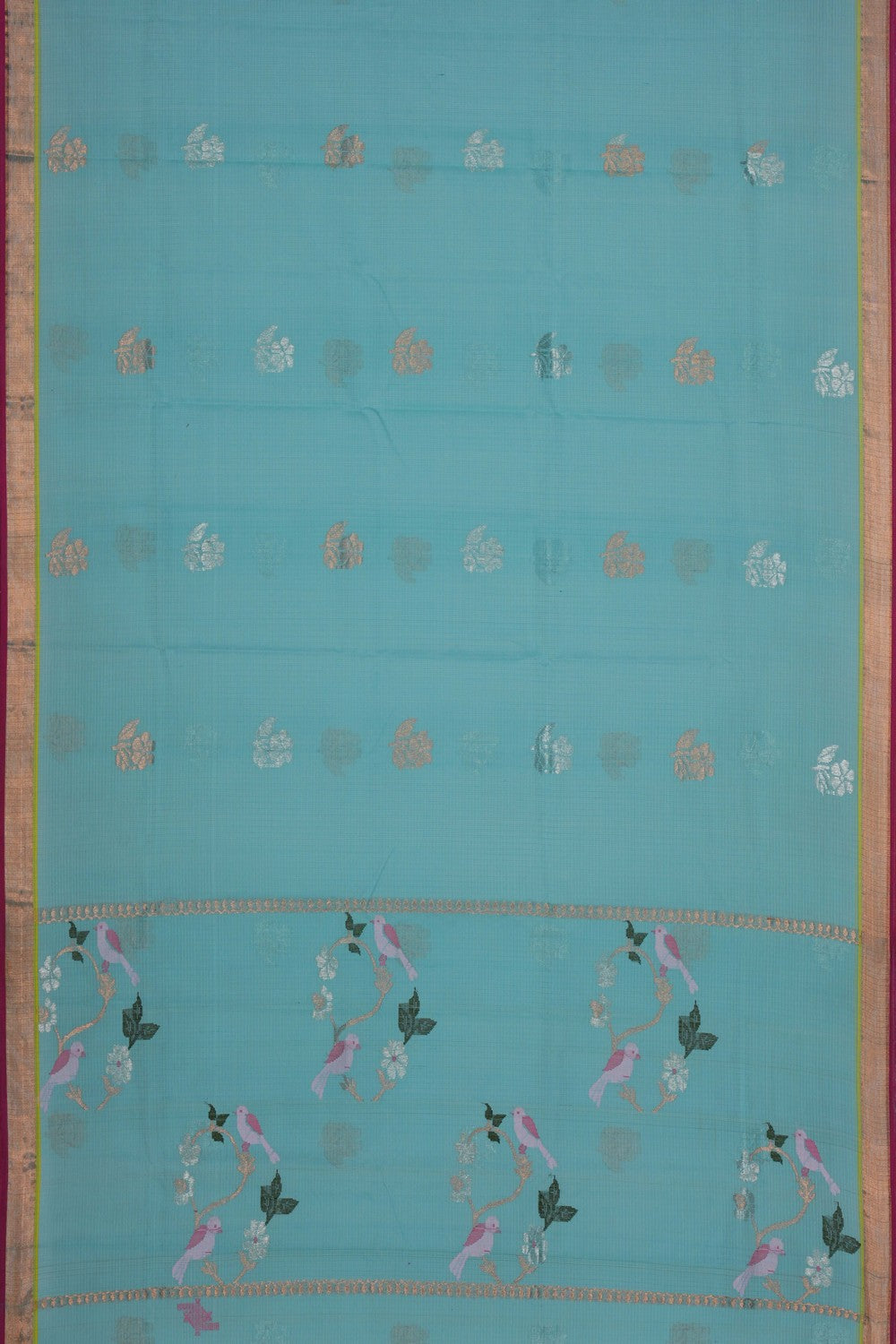 Image of Kota Silk Sea Green Saree