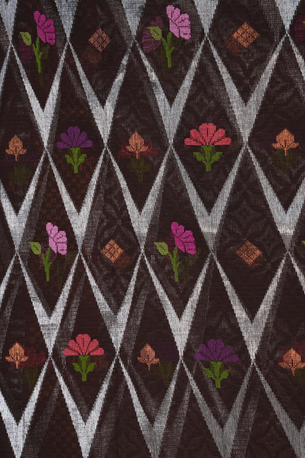 Image of Kota Silk Brown Saree