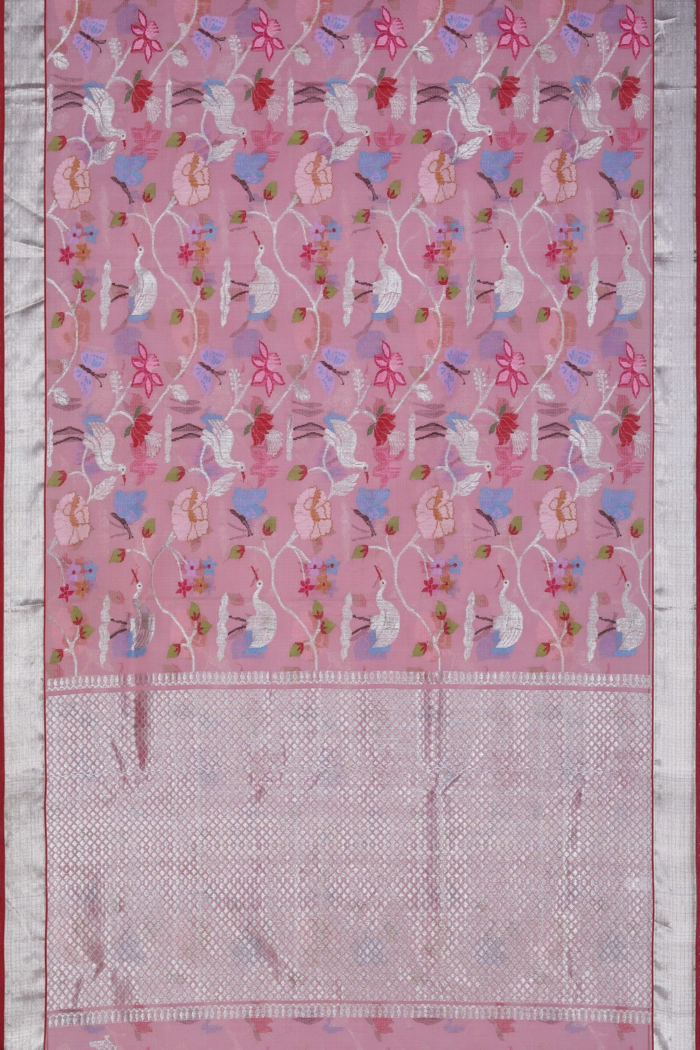 Image of Kota Silk Pink Saree