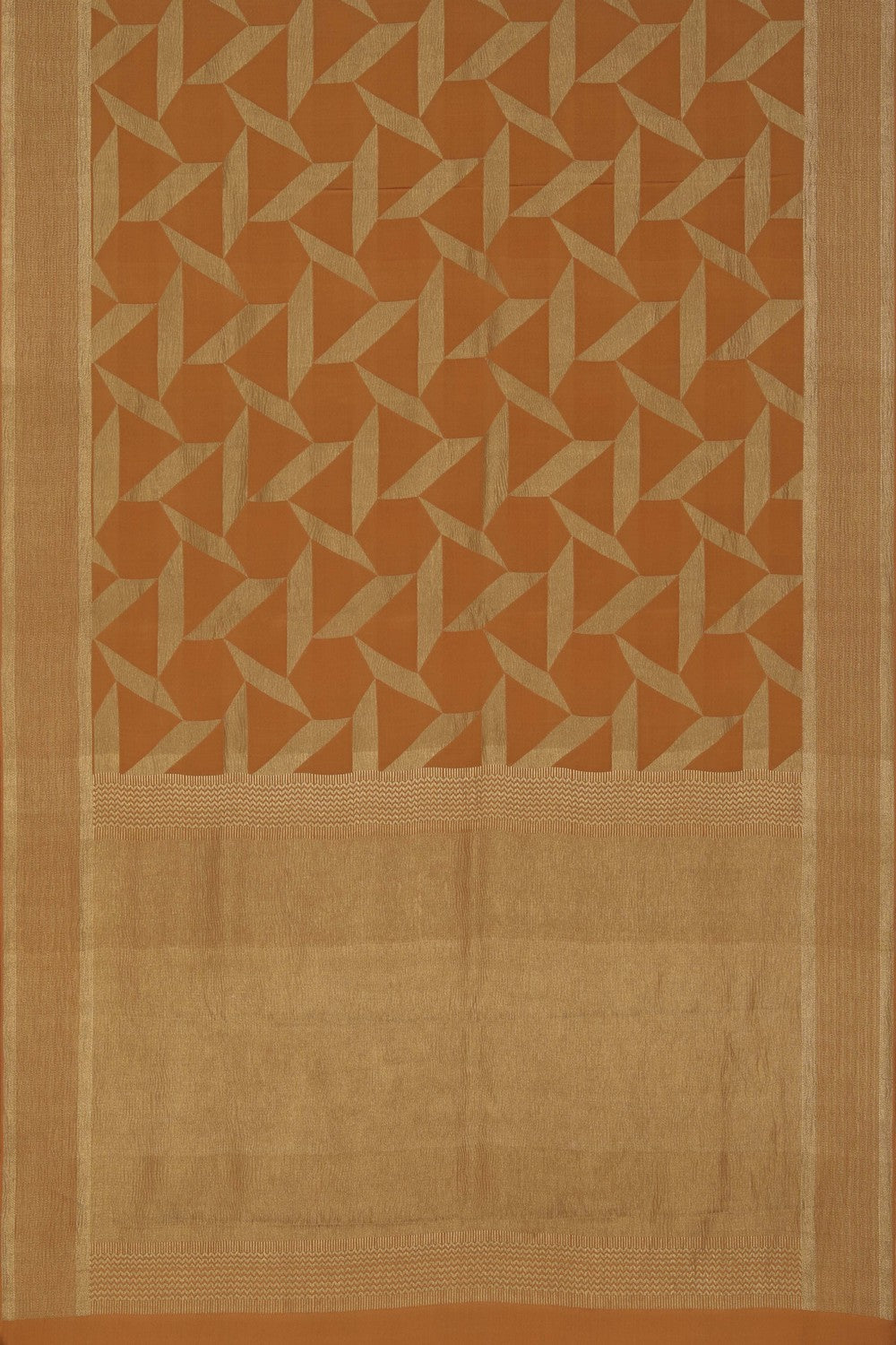 Image of A Geometric Pattern Crepe Saree