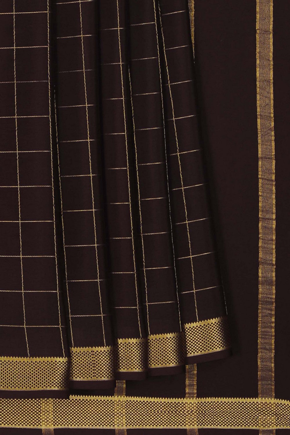 Image of Binny Crepe Brown Saree