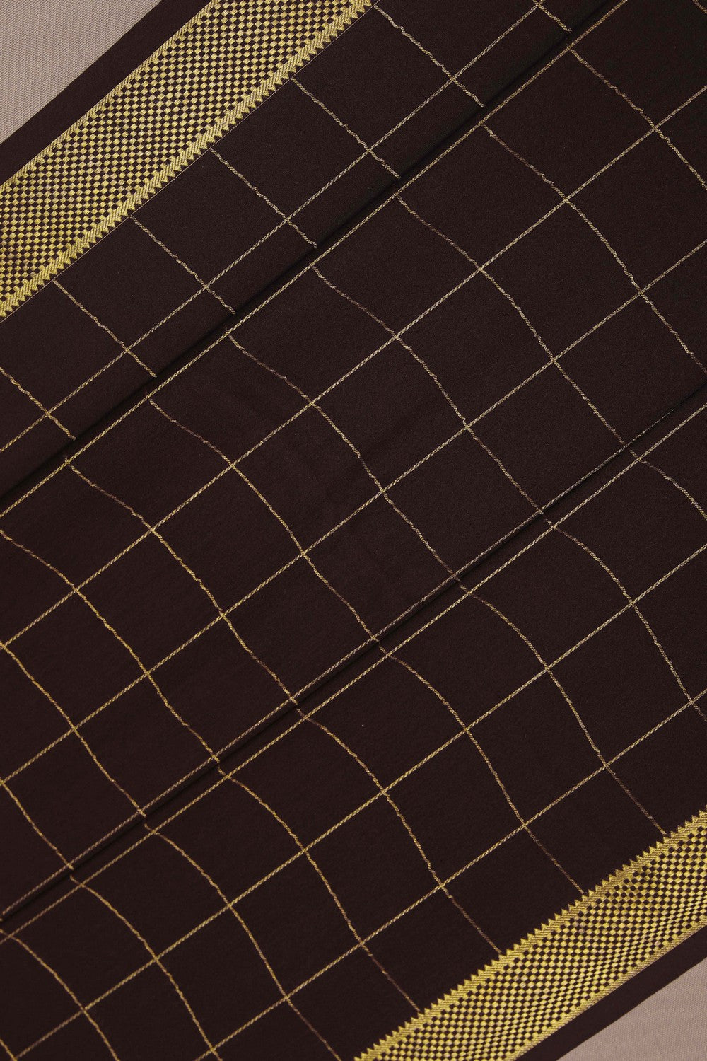 Image of Binny Crepe Brown Saree