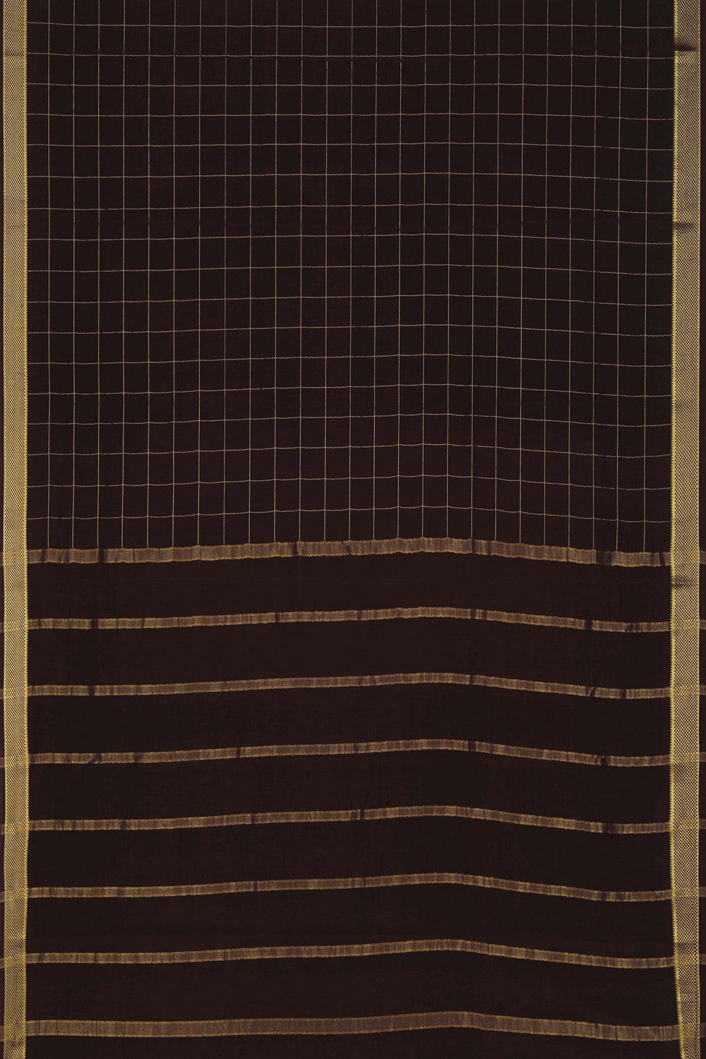 Image of Binny Crepe Brown Saree