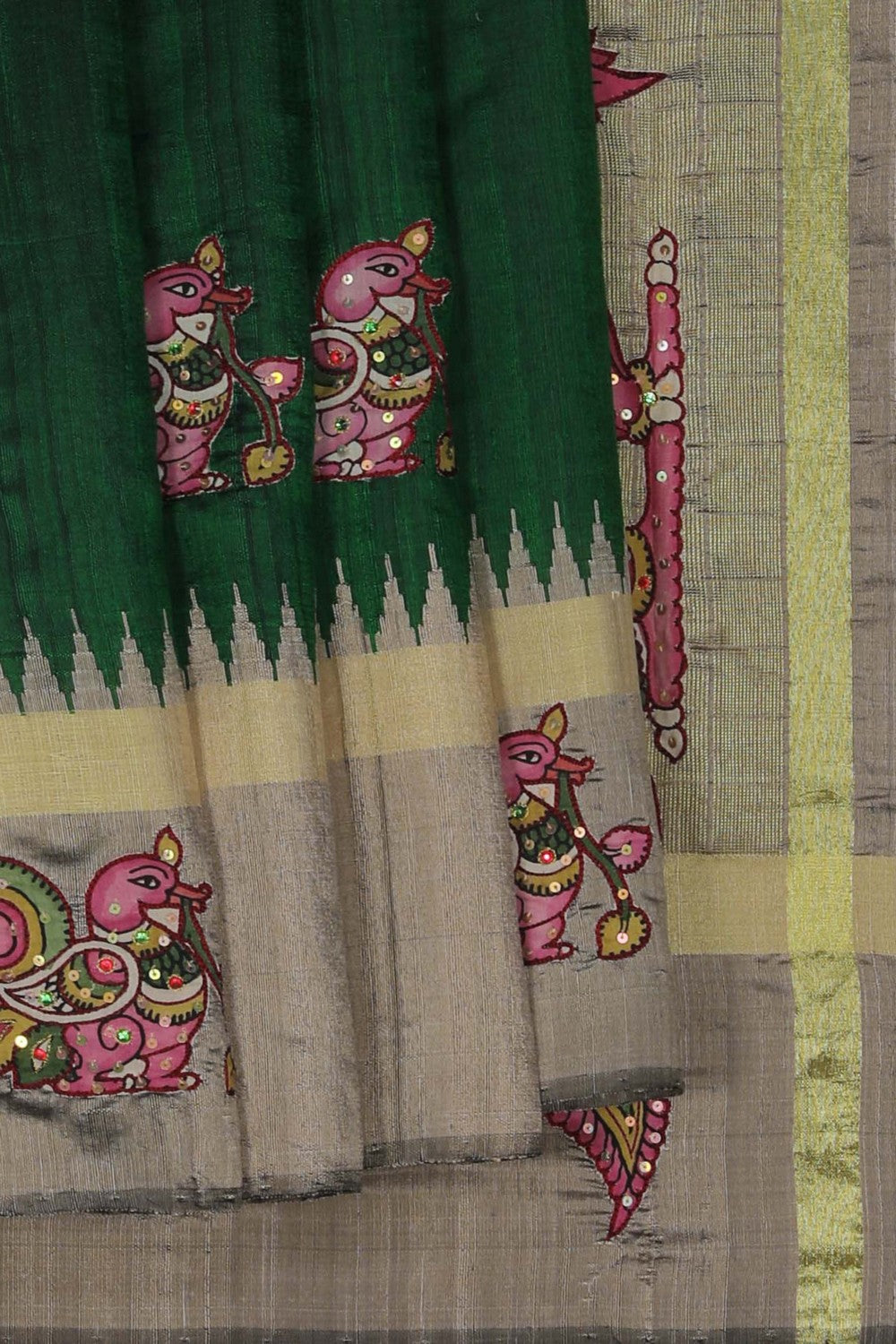 Image of An Appliqué Embroidery Saree