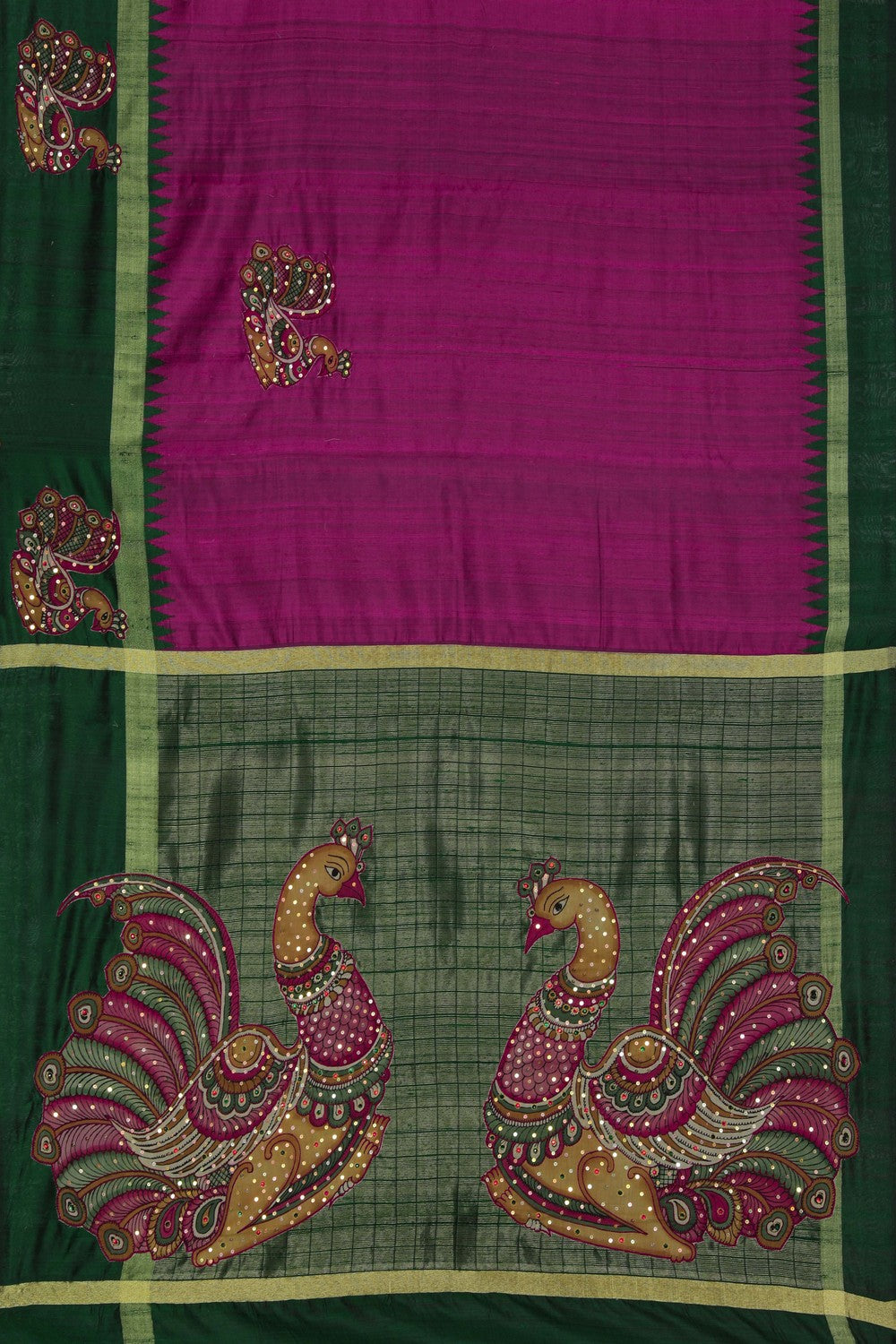 Image of An Appliqué Embroidery Saree