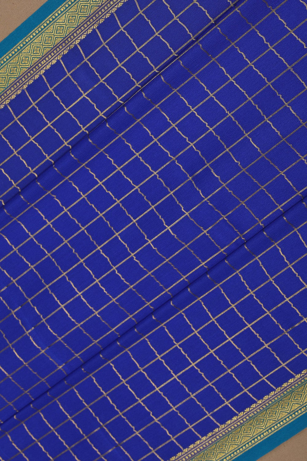 Image of Binny Crepe Royal Blue Saree