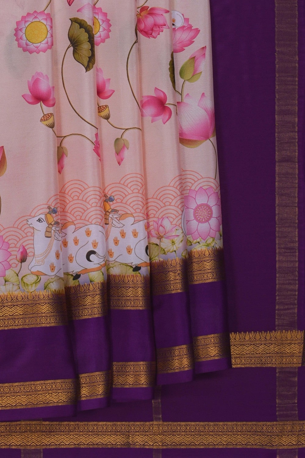 Image of Binny Crepe Pink Saree