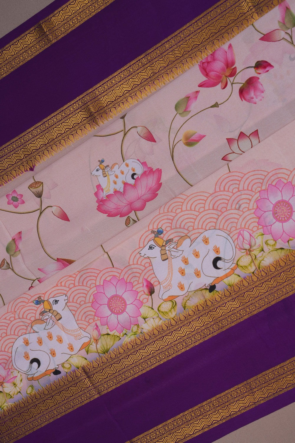 Image of Binny Crepe Pink Saree