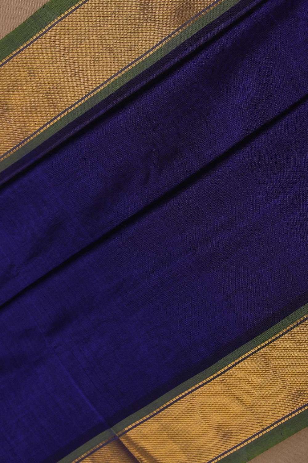 Image of Silk Cotton Purple Saree