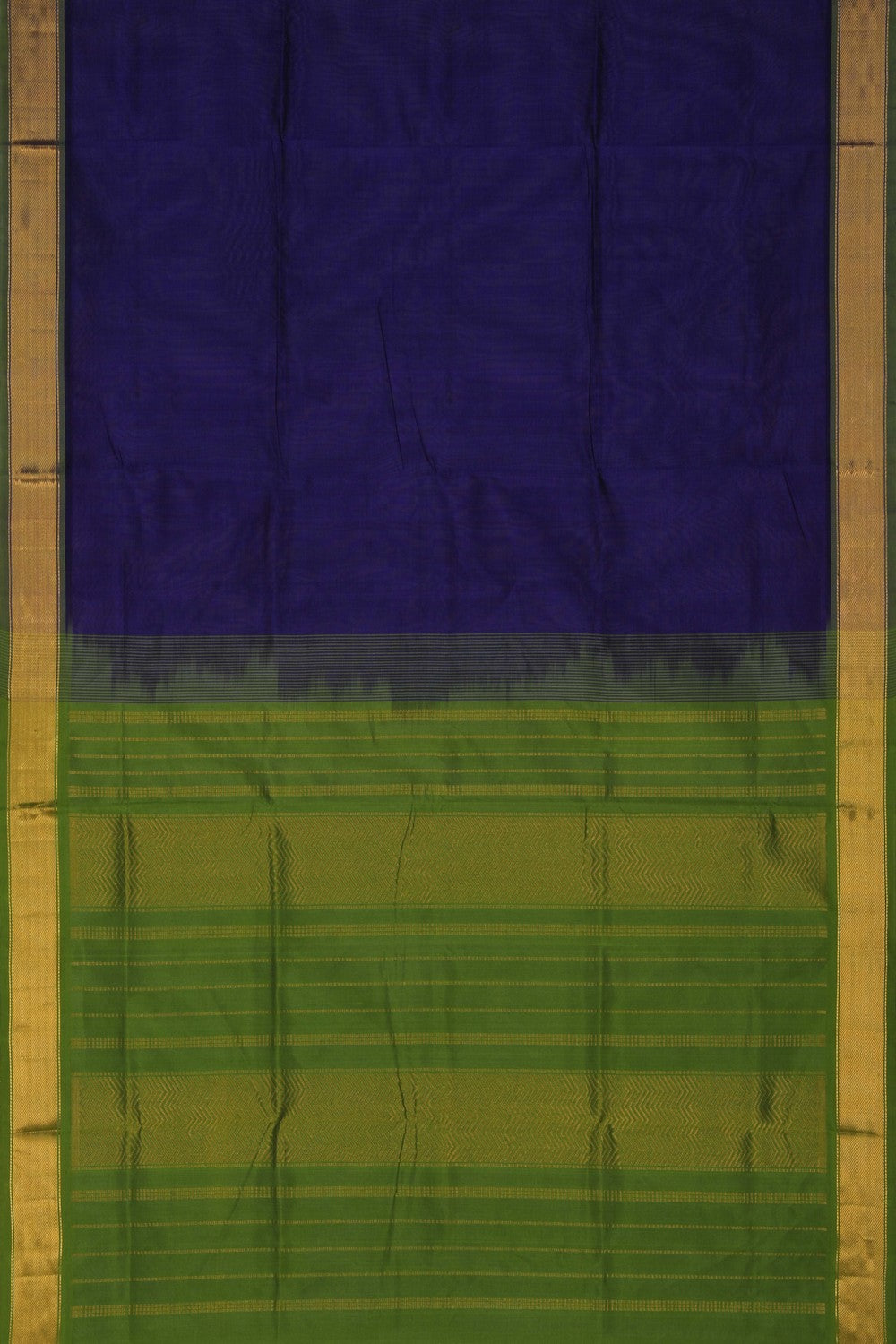 Image of Silk Cotton Purple Saree