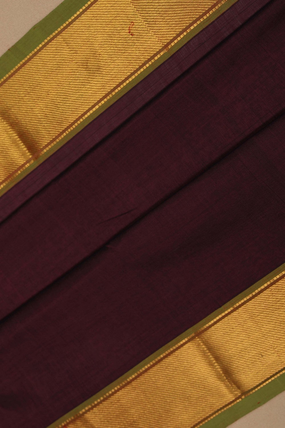 Image of Silk Cotton Maroon Saree