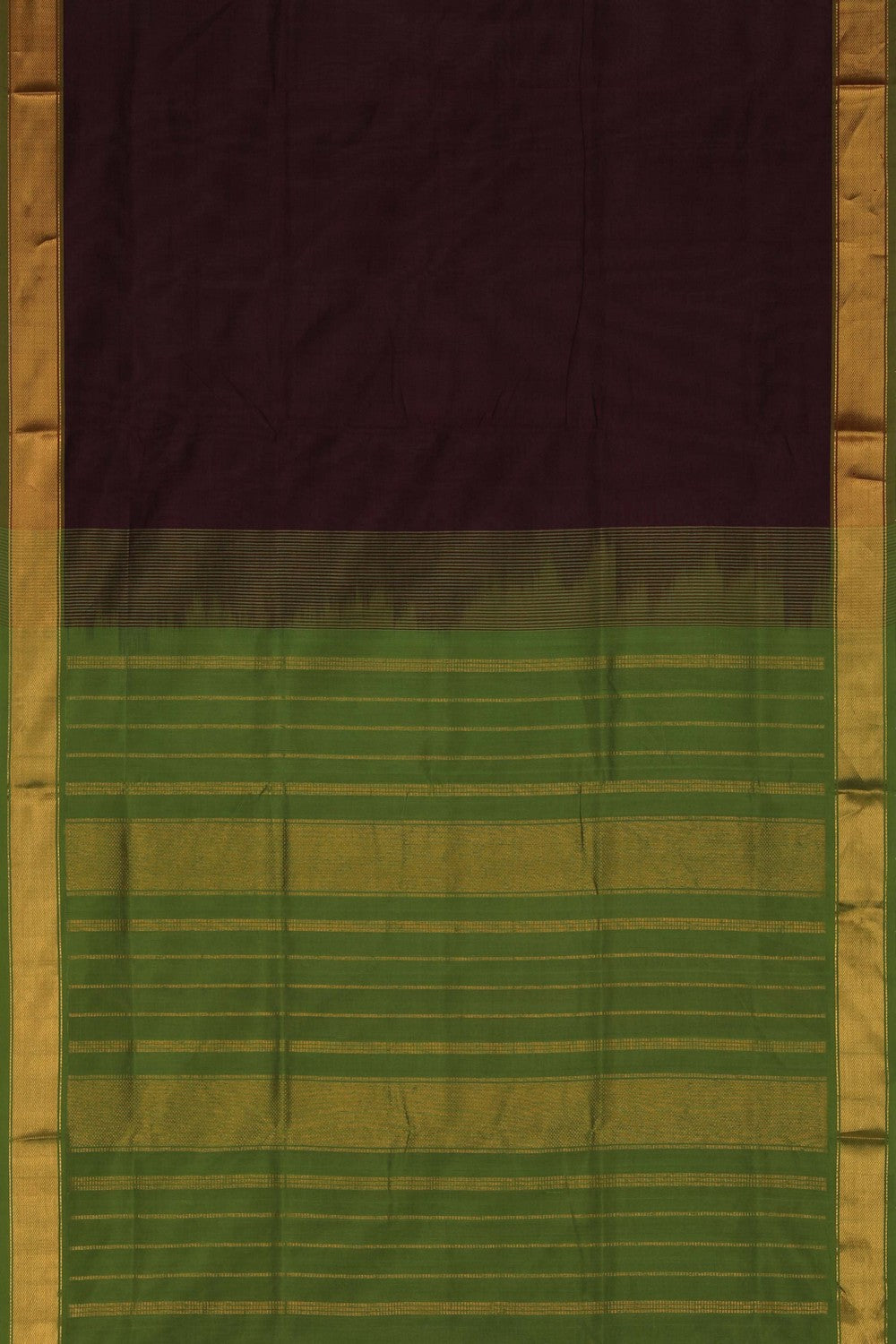 Image of Silk Cotton Maroon Saree