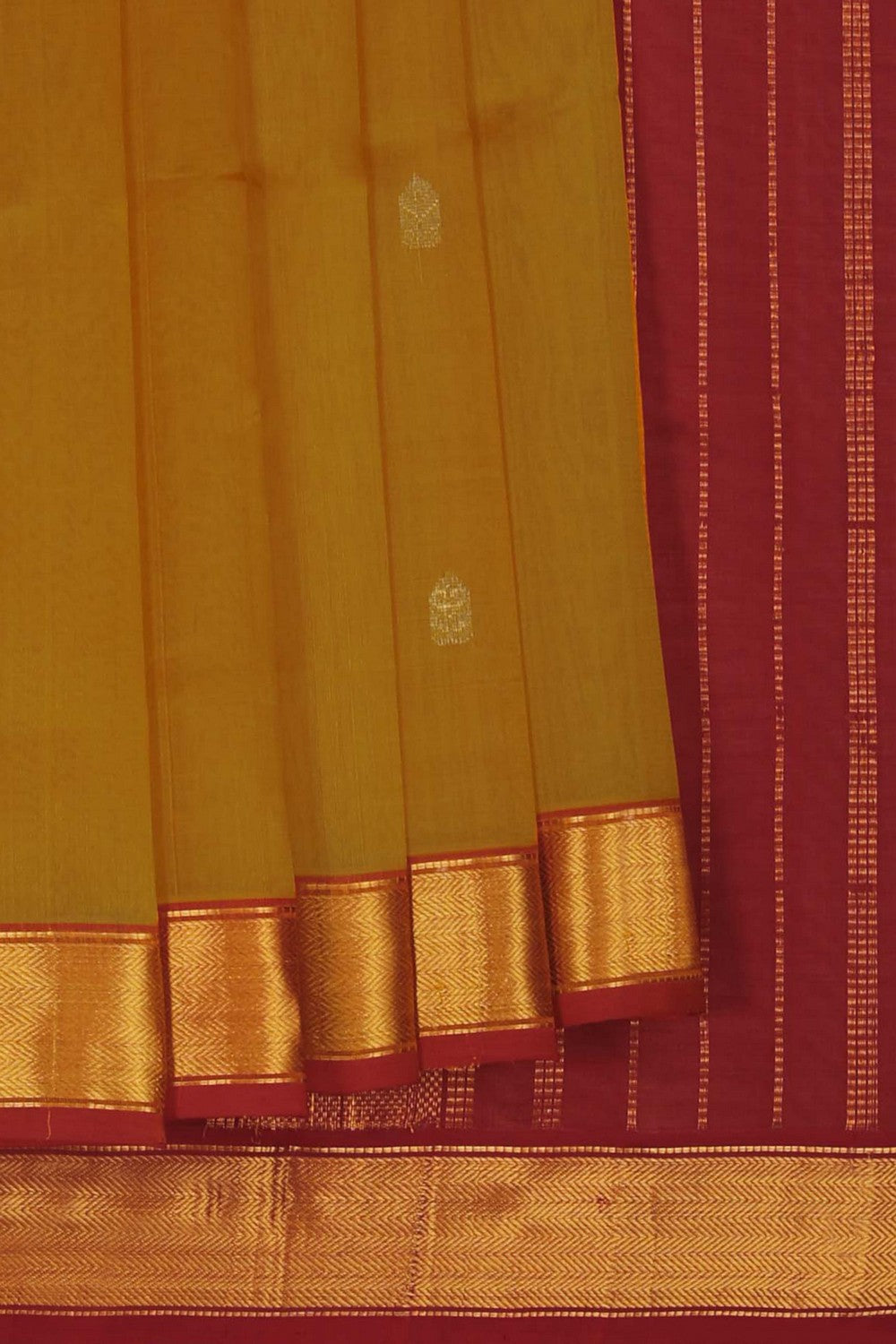 Image of Silk Cotton Orange Saree