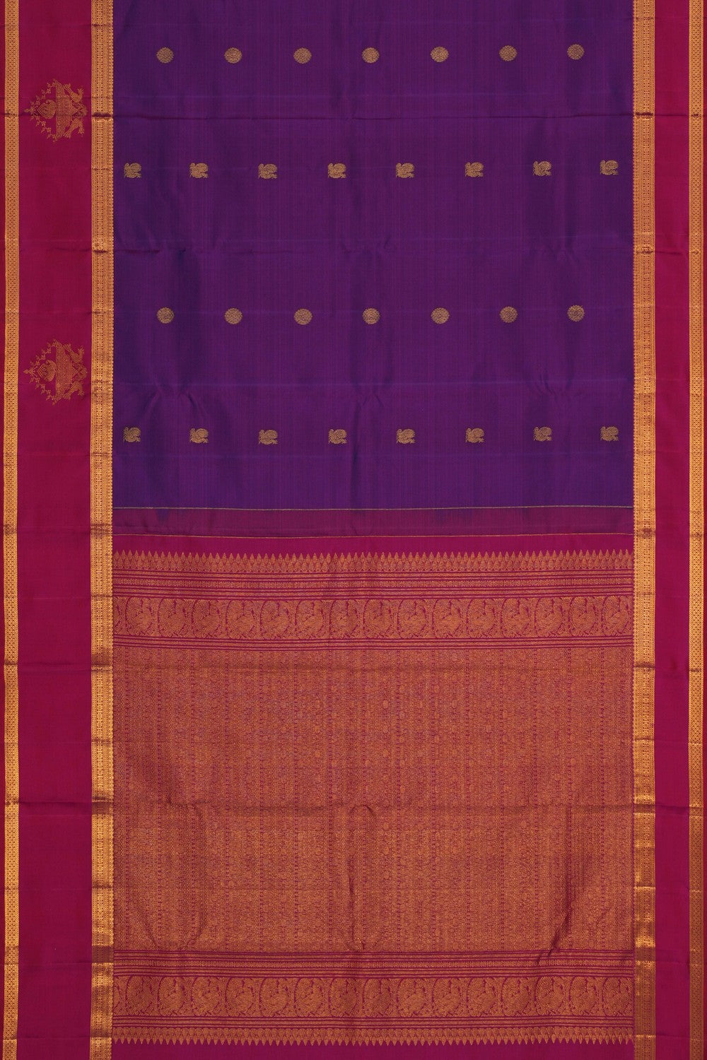 Image of South Silk Purple Saree