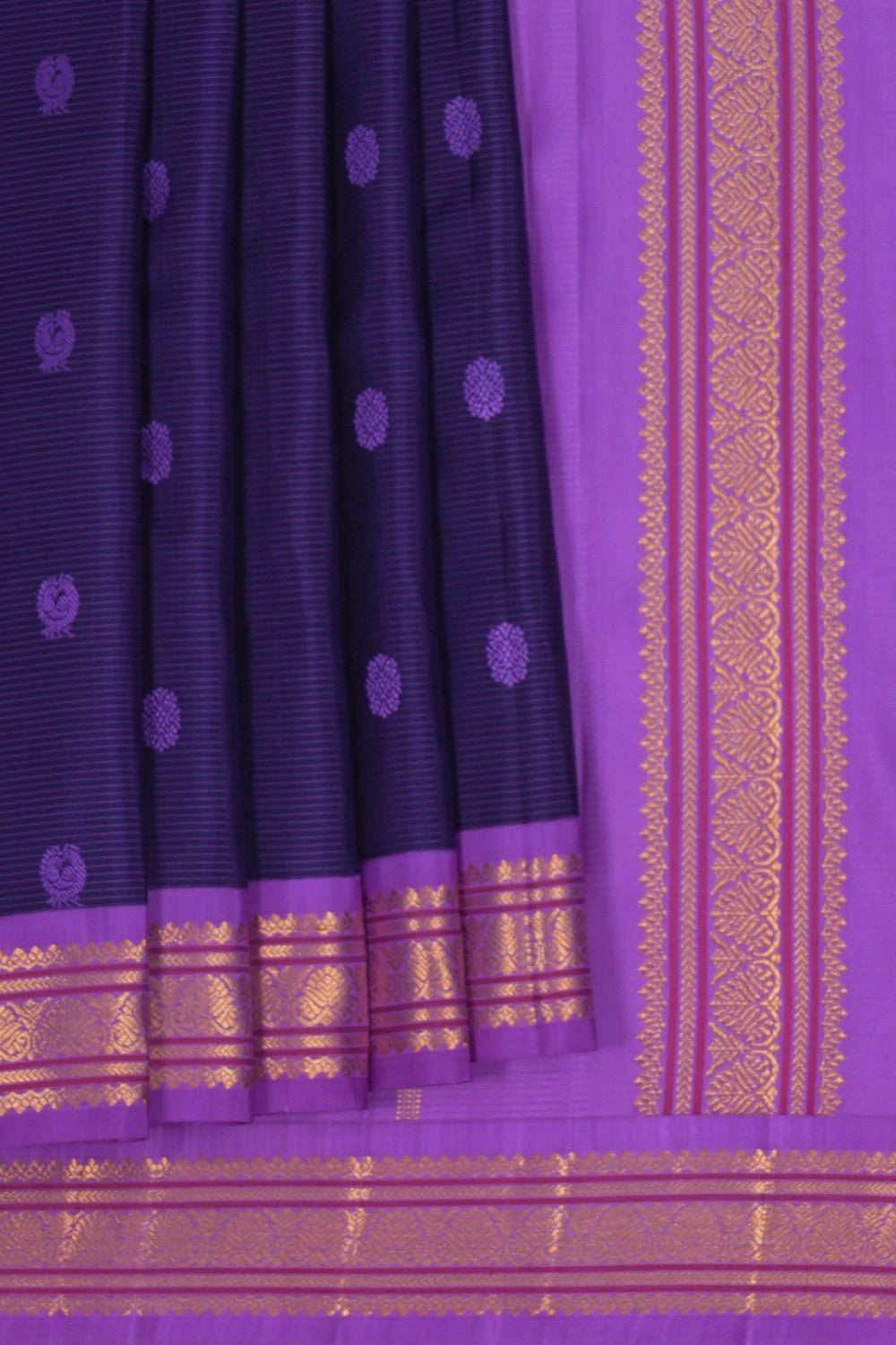 Image of Kanchipattu Purple Saree
