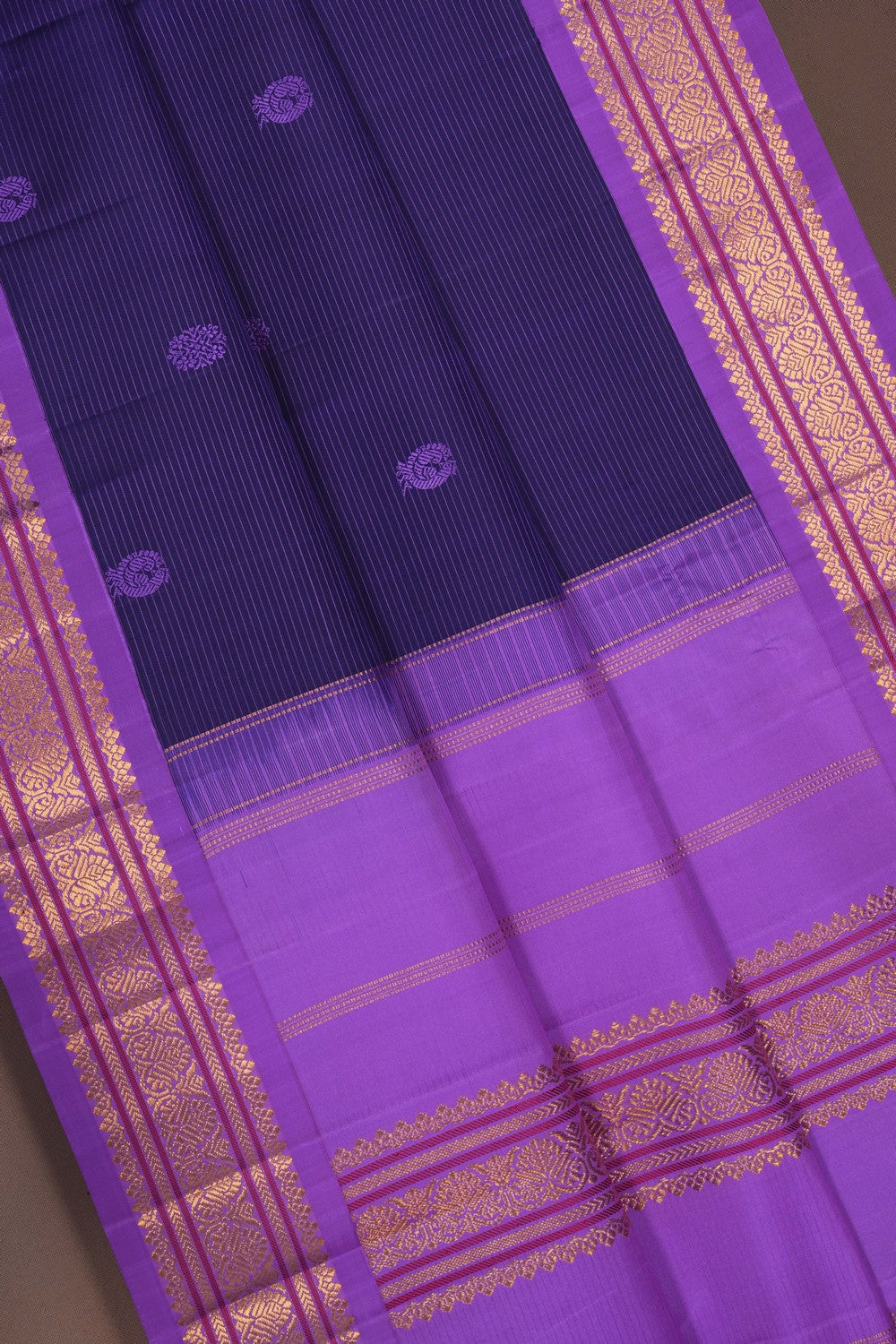 Image of Kanchipattu Purple Saree